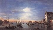 GUARDI, Francesco The Giudecca Canal with the Zattere dgh oil